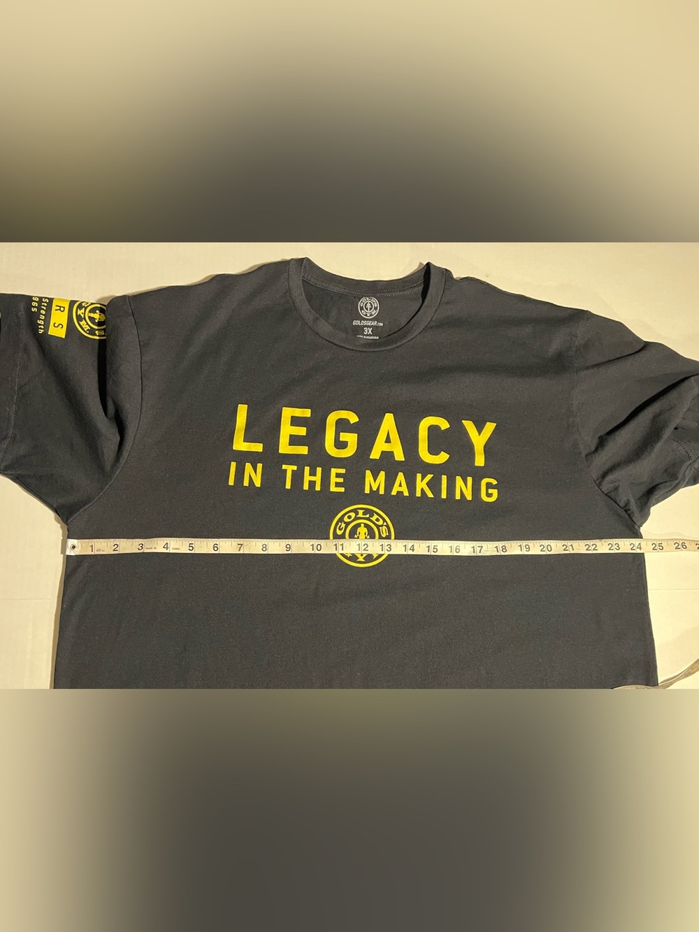 Gold's Gym Shirt Mens 3XL Black Legacy In The Making 50 Years Graphic Logo Gym - Picture 3 of 8